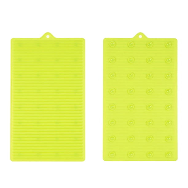 Bewildely Lavadero de silicona Plegable Tabla de de ropa Hotel Multifuncional Corrugado Baño Drenaje Almohadilla de secado Verde Suministros de limpieza para el hogar Verde Bewildely HA064399-01