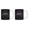 thumbnail image 1 of ThisWear Camping Gifts for Men Wanderlust Mountain Mugs Hiking Gifts for Women Inspirational Mugs RV Retirement Gifts 11 ounce 2 Pack Coffee Mugs Black, 1 of 4