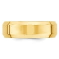 thumbnail image 3 of Auriga Fine Jewelry 14K Yellow Gold 7mm Beveled Edge Comfort Fit Wedding Band for Women Size 5.5, 3 of 6