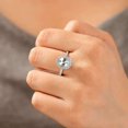 thumbnail image 4 of vylahjewellery Classic Wedding Anniversary Ring Oval Cut Moissanite Halo Engagement Ring 925 Sterling Silver Wedding Ring for Women Pave Promise Rings, 4 of 7