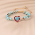 thumbnail image 2 of Qarigey Regalos exquisitos de piedra con colgante en forma de corazón con cuentas colgante en forma de corazón Unisex Ropa, zapatos y accesorios Miscelánea rojo, 2 of 6