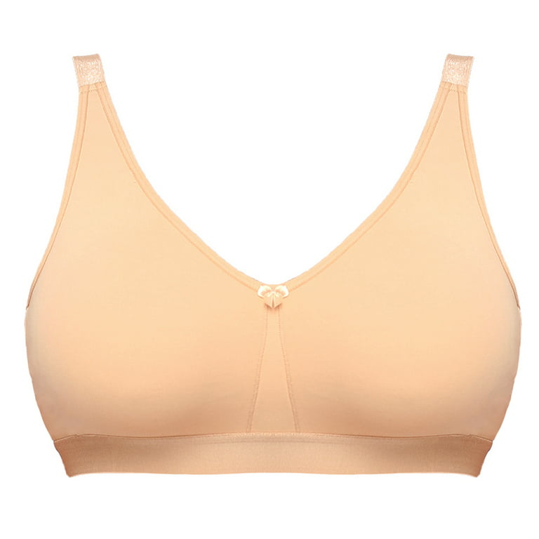 Women's Everday Bra Plus Size Full Cup Non-padded Wireless Comfort Bralette  44A 