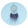 thumbnail image 1 of Atrapasueños pequeño con piedra y plumas azules o blancas, Dream Ca, 1 of 4
