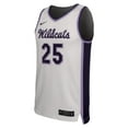 thumbnail image 2 of Men's Nike #25 White Kansas State Wildcats Replica Basketball Jersey, 2 of 3