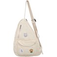 thumbnail image 1 of Bolso bandolera para mujer, mochila cruzada, bolso de hombro, mochila de pecho, mochila pequeña de lona para viajes, informal, senderismo al aire libre, 1 of 4