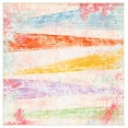 thumbnail image 2 of SAFAVIEH Paint Brush Lydia Abstract Area Rug, Pink/Blue, 6'7" x 6'7" Square, 2 of 13
