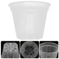 thumbnail image 6 of ELAYARD Nursery Pots Transparent Planter Pots With Drainage Holes for Plants 3.94X3.94X3.15in(10 pcs), 6 of 10