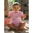 thumbnail image 4 of BemeyourBBs Newborn Baby Girls Summer Clothes Bubble Romper Outfit Puff Short Sleeve Peter Pan Doll Collar Bodysuit Jumpsuit Playsuit, 4 of 9