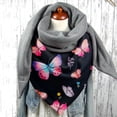 thumbnail image 4 of Women's Scarf Warm Windproof Fashion Printed Double Layer Buckle Winter Wrap Scarf Neck Warm, 4 of 6