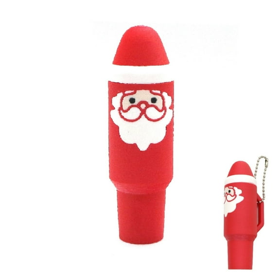 Zenithome Festive Mini Cup Keychain Lip Balm Holder, Holiday Lip Care Portable Accessory for Christmas Gifts & Stocking Stuffers, Durable Ornament for Keys & Bags