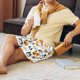 thumbnail image 5 of Balery Dog Faces Pantalones cortos de pijama de punto de algodón para hombre con cinturilla y bolsillos-X-Large, 5 of 6