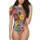 thumbnail image 1 of Balery Daisies Flowers Body de cuello redondo de manga corta para mujer Tops de manga corta Tops básicos-Small, 1 of 7