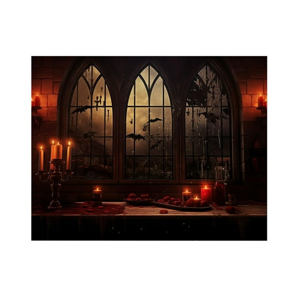 Halloween Tapestry, Halloween Wall Hanging, Large Funny Halloween Background Cloth for Party Decorations, Personalized Waterproof Polyester Fabric Banner 59x35 Inches Multicolor