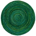 thumbnail image 2 of SAFAVIEH Braided Calvin Transitional Cotton Reversible Area Rug, Green, 8' x 8' Round, 2 of 11
