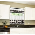thumbnail image 2 of Simple Elegance Modern Farmhouse Tier and Valance Window Curtain Set - 58x36 - Black, 2 of 3
