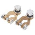 thumbnail image 4 of Lot de 2 connecteurs de borne de batterie de voiture 300 A, courant élevé, vis simple M10 pour automobiles et camions, 4 of 4