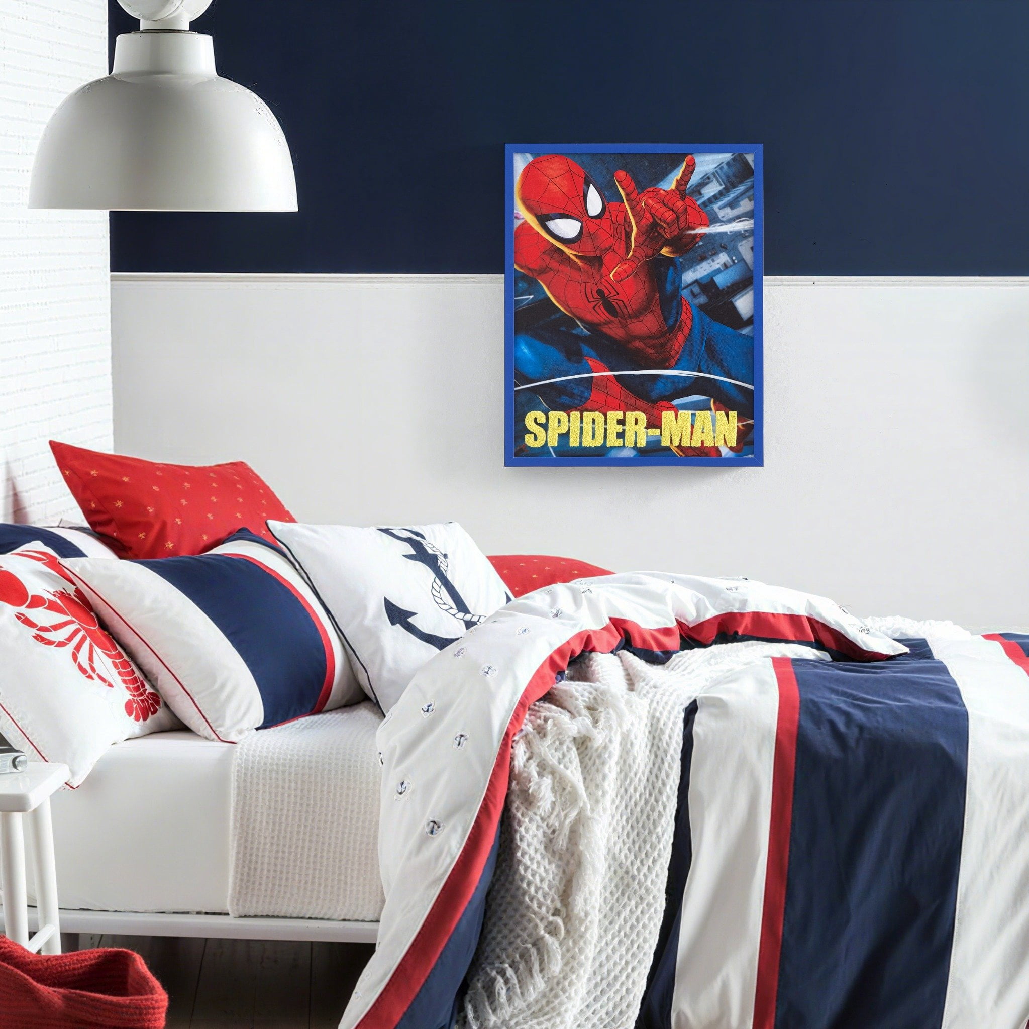 Marvel Spider-Man Tufted Wall Décor for Kids Room, 16" x 20"