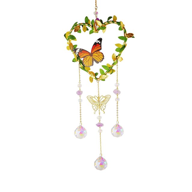 Gorgeous Crystal Wind Chime - Perfect for Home & Garden Decorations!