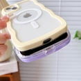 thumbnail image 5 of Compatible for iPhone 14 Plus Case with Magsafe, Wave Magnetic Phone Case Cute Water Ripple Candy Colors Frame Shockproof for iPhone 14 Plus Phone Case for Women 6.7 Inch - Purple, 5 of 15