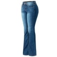 thumbnail image 3 of Made by Olivia Women's Sexy Stylish Flare Bell Bottom Slim Bootcut Jean, 3 of 3