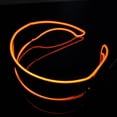 thumbnail image 4 of Gafas de sol luminosas LED con visera electrónica para bares y clubes, brillo fresco. naranja, 4 of 9