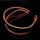 thumbnail image 4 of Gafas de sol luminosas LED con visera electrónica para bares y clubes, brillo fresco. naranja, 4 of 9