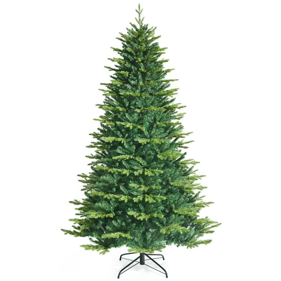 Topbuy 8Ft APP Controlled Christmas Tree, PE/PVC Xmas Tree w/ 670 Color Changing LED Lights & 2956 Branch Tips