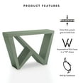 thumbnail image 3 of Furniture of America Wyll Rectangle Wood Sage Green Console Table, 3 of 10