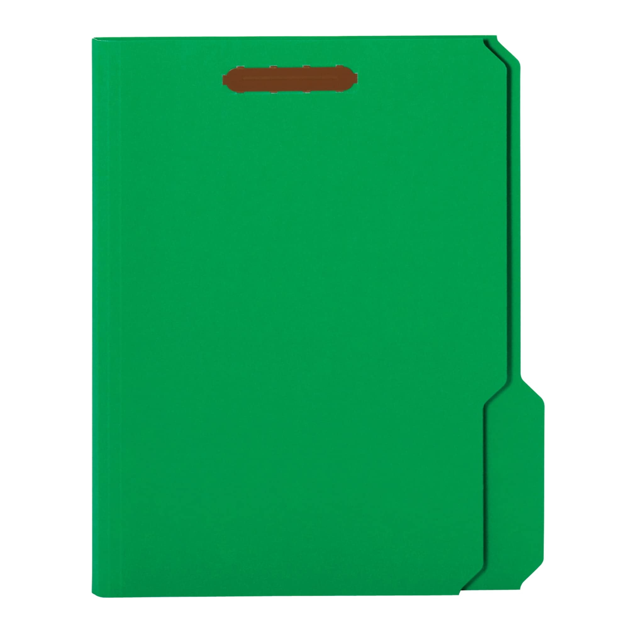 Office Depot Color Fastener File Folders, Letter Size, Green, Pack Of 50, OD22140GW