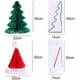 thumbnail image 2 of Christmas Decoration Paper Christmas Tree Table Decoration Christmas Hat Paper Honeycomb 3D Honeycomb Hanging Pendants Christmas Decorations (6 Pieces, 2 of 4