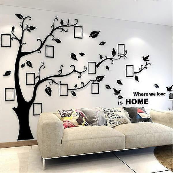 Wall Sticker Wood 3d Diy Wall Sticker With Picture Frame Photo Wood Wall Sticker