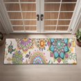 thumbnail image 2 of Pioneer Flower Floral Print Pattern Door Rugs,Washable Non Slip Door Mats Indoor,Decorative Door Mats,Entry Mat Indoor for Entrance,Bedroom,Kitchen,Bathroom,16"x47", 2 of 6