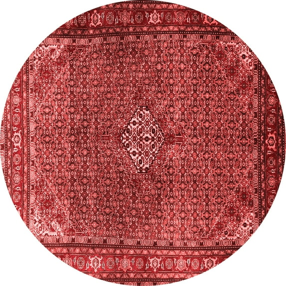 Ahgly Company Indoor Round Persian Red Traditional Area Rugs, 4' Round