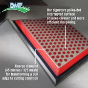 DMT 6-in Diamond Whetstone Fine 600 Grit Knife Sharpener, Red, with Plastic Cover