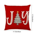 thumbnail image 4 of Xuniizn Christmas Pillow Covers 18x18 inch Xmas Decorations Soft Plush Faux Fur Wool Christmas Throw Pillow Cases Winter Holiday Decor for Sofa Living Room, 4 of 7