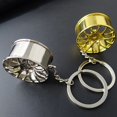 thumbnail image 4 of Metal Car Keychain Wheel Hub Auto Logos Keychain Auto Repair Parts Car Mini Tire Wheel Keychain Black, 4 of 5