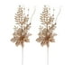 thumbnail image 2 of Oioii 2PCS Christmas Poinsettia Flower Decorations - Artificial Ornaments for Xmas Tree, Wreath, Wedding Party Decor, 2 of 6