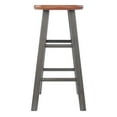 thumbnail image 3 of Winsome Ivy 24" Counter Stool, Rustic Gray & Teak Finish, 3 of 6