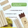 thumbnail image 2 of Yard Game SunNordic Kubb de madera para exteriores con bolsa de transporte, 2 of 7