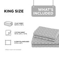 thumbnail image 4 of Regency Heights King Size Cotton Flannel Sheet Set, 4-Piece Flannel Bed Sheets King, 100% Cotton Bed Sheets Set with Deep Pocket, Grey Geo, 4 of 7