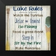 thumbnail image 2 of Kimberly, Allen 15x15 Black Modern Framed Museum Art Print Titled - Lake Rules, 2 of 5