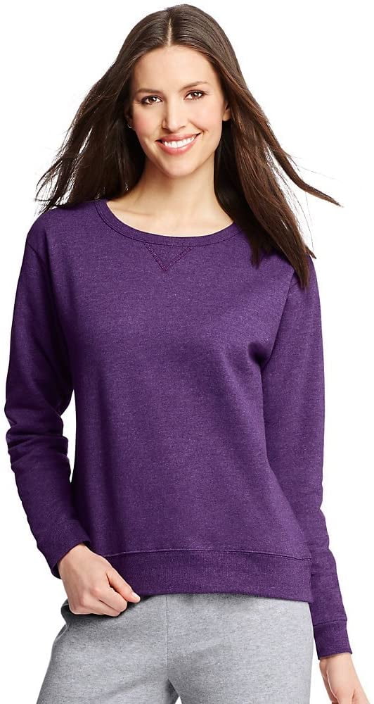 hanes comfortsoft ecosmart women's crewneck sweatshirt