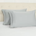 thumbnail image 2 of Piccocasa 600 Thread Count Long Staple Combed Cotton, 2 Piece Standard Pillowcase, Silver Gray, 2 of 6