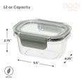 thumbnail image 1 of Oggi Contenant de Conservation des Aliments Pureté, 12 Oz (Ensemble de 2), Transparent, 1 of 6
