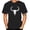 black, variant on Classic Men's Ox Head Graphic T-Shirt, Short Sleeve Crew Neck Top, Made for Casual Comfort and Stylish Summer Days.