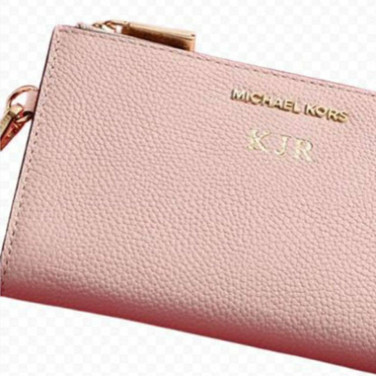 MICHAEL KORS Adele ダブルジップ リストレット ウォレット ロゴ Michael Kors Adele Double Zip Wristlet Wallet - Soft Pink