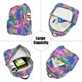 thumbnail image 5 of FORMRS Mini Backpack Purse for Women Quilted Travel Daypack Casual Shoulder Bag, Colorful Starfish, 5 of 7