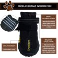 thumbnail image 4 of HAHDAXIA Waterproof Dog Boots Reflective Non Slip Pet Booties Medium Large Dogs Black 4 Pcs, 4 of 7