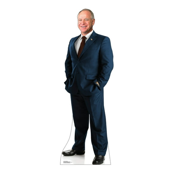 Life-size Outdoor Coroplast Cutout of Tim Walz