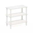 thumbnail image 5 of Furinno Turn-N-Tube White Shoe Rack, 3-Tier Shoe Organizer, Shoe Rack Storage with Freestanding Organizer, 11.7 x 23.6 x 21.9, for Closet Entryway, Office, Garage, Plain White/White, 5 of 6